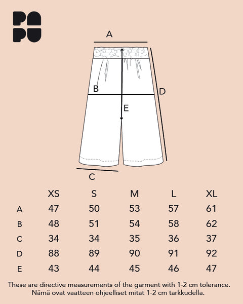 CULOTTES -pellavahousut, Sound Waves, naisten