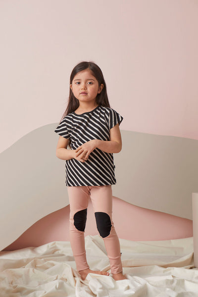 PATCH-leggingsit, Misty Rose/Black