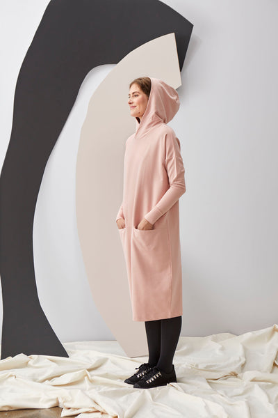 GIANT HOODIE -mekko, Misty Rose, naisten