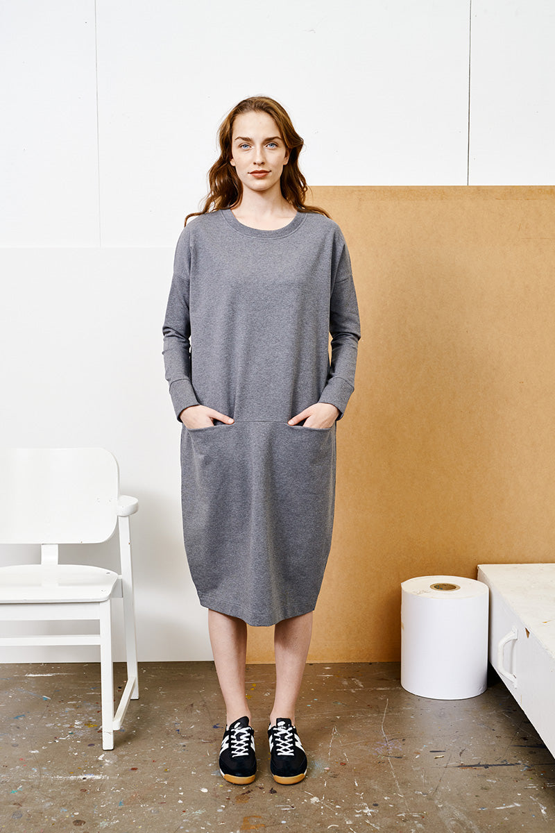 GIANT SPLIT -mekko, Melange Grey, naisten